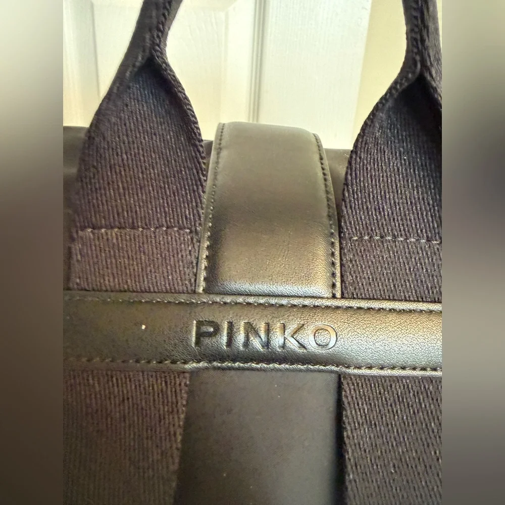 Pinko Black Backpack with Logo